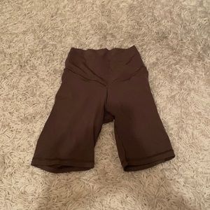 Aerie Brown Crossover Bike Shorts